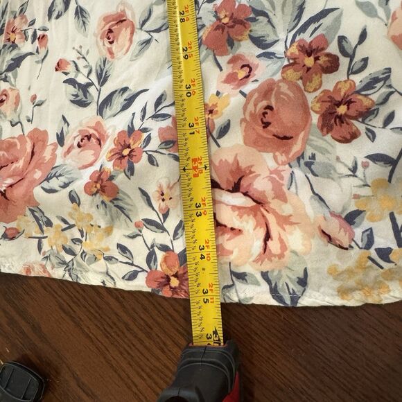 Xhilaration Sleeveless Floral Swing Dress Boho Medium Keyhole Back - Picture 7 of 7